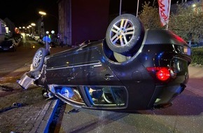 Polizei Mettmann: POL-ME: 25-jähriger Autofahrer verursacht Alleinunfall unter Einfluss berauschender Mittel - 2504049