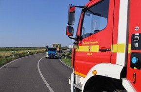Freiwillige Feuerwehr Gangelt: FW Gangelt: Krad-Fahrer bei Unfall leicht verletzt