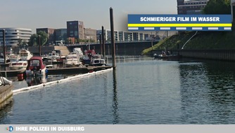 Polizei Duisburg: POL-DU: Kaßlerfeld: Schmieriger Film auf dem Wasser