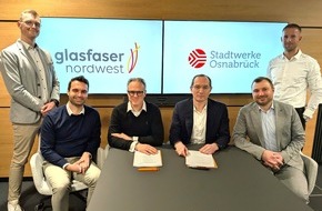 Glasfaser NordWest GmbH & Co. KG: Neue Vermarktungskooperation st&auml;rkt Glasfaserangebot: Stadtwerke Osnabr&uuml;ck AG treten dem Open-Access-Netz der Glasfaser Nordwest bei
