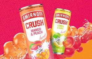 PM: NEU! SMIRNOFF CRUSH MANGO &amp; PFIRSICH UND ZITRONE &amp; LIMETTE