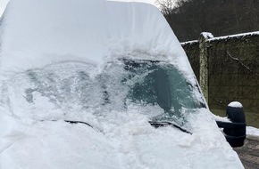 Polizeipräsidium Mittelhessen - Pressestelle Marburg-Biedenkopf: POL-MR: Verkehrskontrollen bei eisiger Kälte - "Blind" über die Stadtautobahn