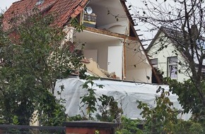 Polizeiinspektion Rotenburg: POL-ROW: ++Explosion in Wohnhaus++ Sturmtief verlief im LK Rotenburg glimpflich++
