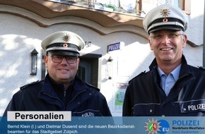 Kreispolizeibehörde Euskirchen: POL-EU: Dietmar Dusend und Bernd Klein sind Zülpichs neue Bezirksdienstbeamte