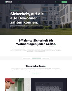 Comelit schärft Markenprofil mit neuem Slogan „FEEL SECURE“ und modernisierter Website