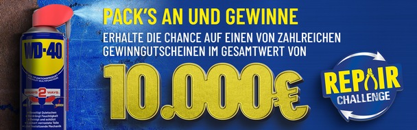 WD-40 Company: Pack's an und gewinne mit der Repair Challenge 2024 / WD-40® Company Limited sucht kreative WD-40® Projekte