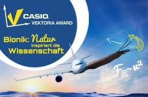 CASIO Europe GmbH: Bundesweiter Schülerwettbewerb Casio Vektoria Award zum Thema "Bionik - Natur inspiriert die Wissenschaft"