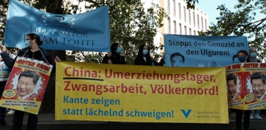 Gesellschaft für bedrohte Völker e.V. (GfbV): Proteste zum Besuch des chinesischen Außenministers: Unterdrückungspolitik unmissverständlich anprangern