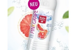 MineralBrunnen RhönSprudel Egon Schindel GmbH: Presseinformation RhönSprudel: Mineralwasser PLUS jetzt als Pink Grapefruit