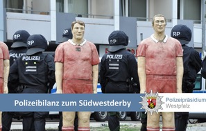 Polizeipräsidium Westpfalz: POL-PPWP: Südwestderby auf dem Betzenberg