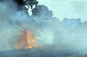 Kreisfeuerwehrverband Lüchow-Dannenberg e.V.: FW Lüchow-Dannenberg: +++ Besondere Brände erfordern besondere Maßnahmen +++ Feuerwehren der Samtgemeinde Elbtalaue trainieren die Brandbekämpfung von Vegetationsbränden +++