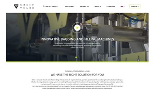 GREIF-VELOX Maschinenfabrik GmbH: Clearer, more international, even closer to the customer: the new website for Greif-Velox