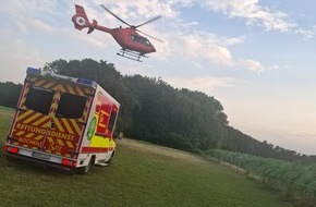 Feuerwehr Bocholt: FW Bocholt: Reitunfall in Bocholt-Barlo