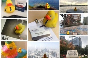 DQS Holding GmbH: Ente ist Markenbotschafter des DQS-Competence Center Logistics /
Lukas Logistik als "Held der Logistik" ausgezeichnet