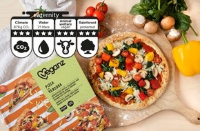 Veganz Group AG: Veganz Kundenliebling kommt nach Australien: die weltweit erste Pizza mit Nachhaltigkeits-Score!