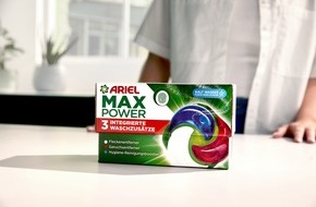 Procter & Gamble GmbH: W&auml;sche stresst &uuml;ber die H&auml;lfte der Deutschen: Mit den neuen Ariel Max Power PODS&reg; den Moment genie&szlig;en, ohne sich von Flecken stressen zu lassen!