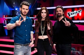 SAT.1: Lena Meyer-Landrut, Henning Wehland und Johannes Strate auf Stimmenfang: Die zweite Staffel "The Voice Kids" startet am 21. März 2014 in SAT.1 (FOTO)