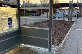 Bundespolizeiinspektion Kassel: BPOL-KS: Vandalismusschaden im Bahnhof Kirchhain - Bundespolizei sucht Zeugen
