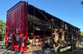 Polizeiinspektion Oldenburg-Stadt / Ammerland: POL-OL: Nicht zugelassener und verkehrsunsicherer Sattelauflieger auf der A 29 gestoppt