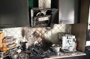 Freiwillige Feuerwehr der Stadt Goch: Feuerwehr Goch: Starke Rauchentwicklung durch K&uuml;chenbrand