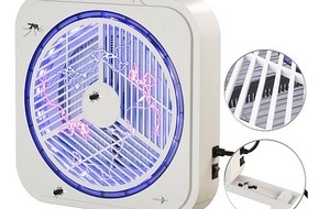 PEARL GmbH: Effektiv und einfach im Gebrauch: Lunartec UV-Insektenvernichter IV-650 zur Wandmontage, mit Selbstreinigung, 2.400 Volt