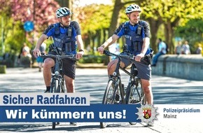 Polizeipräsidium Mainz: POL-PPMZ: Mainz-Neustadt - Kontrolle des Radverkehrs