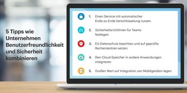 Tresorit: Cloud-Speicher: Fünf Tipps, wie Unternehmen Benutzerfreundlichkeit und Sicherheit kombinieren