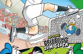 Egmont Ehapa Media GmbH: Fu&szlig;ballstar Nick Woltemade duckifiziert im Micky Maus Magazin!