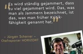 TELE 5: "Es wird ständig gejammert, dass zu viel gejammert wird. Das was man als Jammern bezeichnet, ist das, was man früher Kritikfähigkeit genannt hat" - Jürgen Scharrer ist zu Gast bei ZWEI HERREN MIT HUND