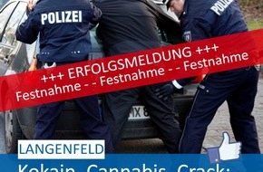 Polizei Mettmann: POL-ME: Kokain, Cannabis, Crack, Amphetamine: Polizei nimmt Drogendealer fest - Langenfeld - 2008121