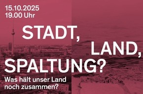 Universität Konstanz: Stadt, Land, Spaltung? –  Podiumsdiskussion mit Cem Özdemir über gesellschaftlichen Zusammenhalt, PI Nr.90/2025