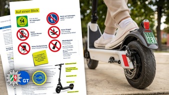 Polizei Gütersloh: POL-GT: E-Scooter erst ab 14 Jahren erlaubt - auch Eltern sind in der Pflicht
