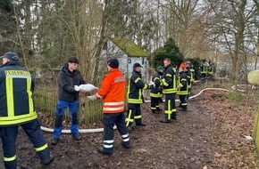 Feuerwehr Flotwedel: FW Flotwedel: 2. Lagemeldung zur Hochwasserlage in der Samtgemeinde Flotwedel