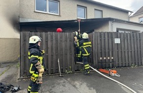 Feuerwehr Iserlohn: FW-MK: Brennende Terrasse sorgt für Feuerwehreinsatz