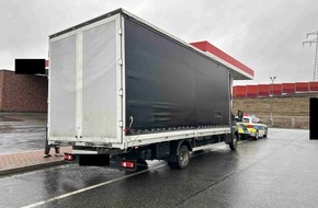 Polizeipr&auml;sidium Osthessen: POL-OH: Fast doppelt so schwer wie erlaubt - Autobahnpolizei stoppt massiv &uuml;berladenen Klein-Lkw auf der Autobahn