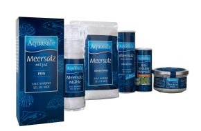 Südsalz GmbH: Aquasale Meersalz in neuem Design / Hochwertiges Verpackungsdesign macht Aquasale Produkte zum edlen Blickfang (mit Bild)