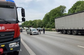Feuerwehr Oberhausen: FW-OB: Verkehrsunfall auf der A2 mit einer verletzten Person