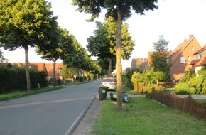 Polizeiinspektion Nienburg / Schaumburg: POL-NI: Verkehrsunfallflucht in Rehburg, Mülltonne beschädigt