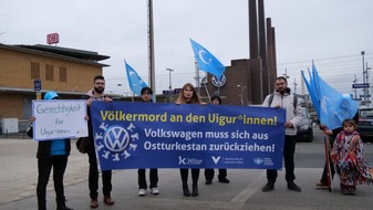 Gesellschaft für bedrohte Völker e.V. (GfbV): Rückzug von VW aus Xinjiang/Ostturkestan ein „Trauerspiel“: „Menschenrechtslage mit keinem Wort erwähnt“