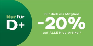 DEICHMANN SE: DEICHMANN bietet D+ Mitgliedern zum Weltkindertag 20 Prozent Vorteil auf Kids-Artikel