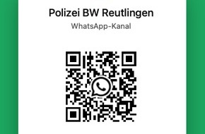 Polizeipr&auml;sidium Reutlingen: POL-RT: Das Polizeipr&auml;sidium Reutlingen startet auf WhatsApp