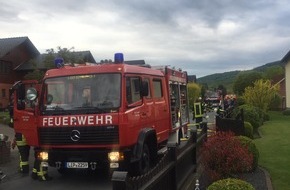 Freiwillige Feuerwehr Lügde: FW Lügde: Kellerbrand beschäftigt Feuerwehr