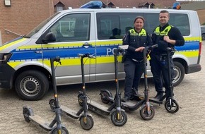Polizeiinspektion Rotenburg: POL-ROW: ++ Gestohlene E-Scooter sichergestellt ++ Bild in der digitalen Pressemappe ++