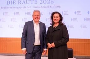 Hanns-Seidel-Stiftung e.V.: DIE RAUTE - ein Statussymbol für Schülerzeitungsredaktionen / Hanns-Seidel-Stiftung verleiht Preise an Schulen / Markus Ferber: "Demokratie braucht Journalismus"
