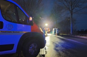 Feuerwehr Bocholt: FW Bocholt: Verkehrsunfall mit zwei Verletzten