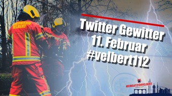 Feuerwehr Velbert: FW-Velbert: Feuerwehr Velbert beteiligt sich erneut am Twitter-Gewitter