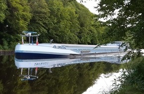 Wasserschutzpolizeiinspektion Oldenburg: WSPI-OLD: Binnenschiff mit zu großem Tiefgang auf dem Küstenkanal