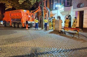 Freiwillige Feuerwehr Tönisvorst: FW Tönisvorst: Zwei ungewöhnliche Einsätze für die Feuerwehr in der Nacht zu Sonntag: Gasgeruch durch Kurzschluss in St. Tönis und Hilferufe aus einer Wohnung mit Pool in Vorst