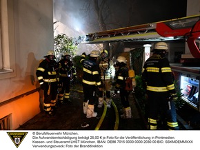 FW-M: Aufwendige Löscharbeiten bei Dachstuhlbrand (Sendling)