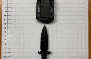 Bundespolizeidirektion Sankt Augustin: BPOL NRW: Bundespolizei beschlagnahmt Neck-Knife im Hauptbahnhof Gelsenkirchen